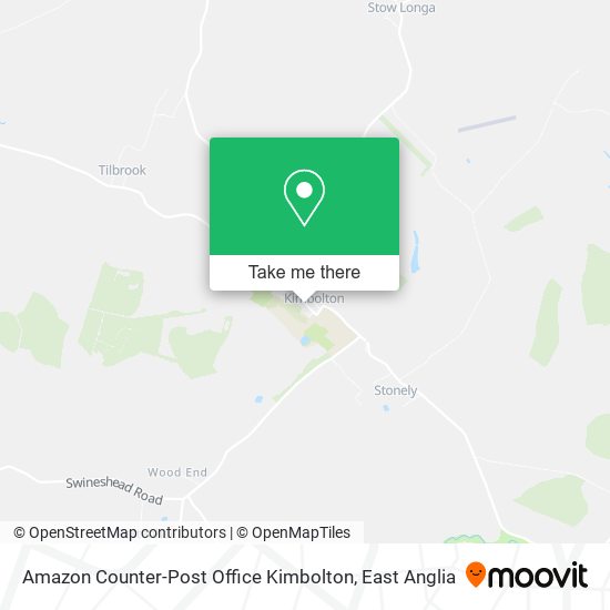 Amazon Counter-Post Office Kimbolton map