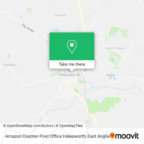 Amazon Counter-Post Office Halesworth map