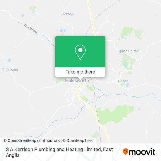S A Kerrison Plumbing and Heating Limited map