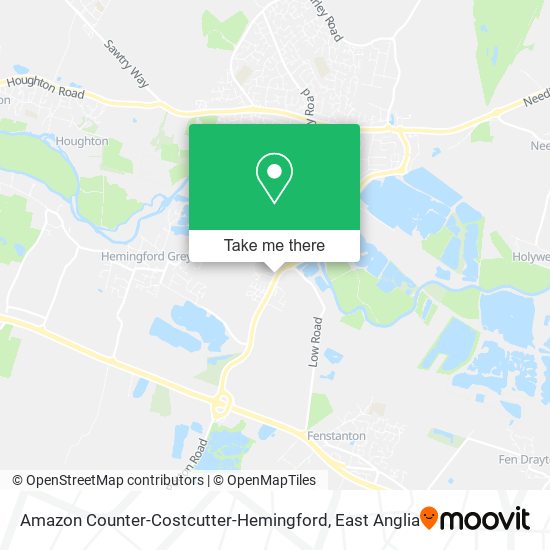 Amazon Counter-Costcutter-Hemingford map