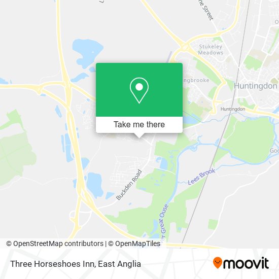 Three Horseshoes Inn map