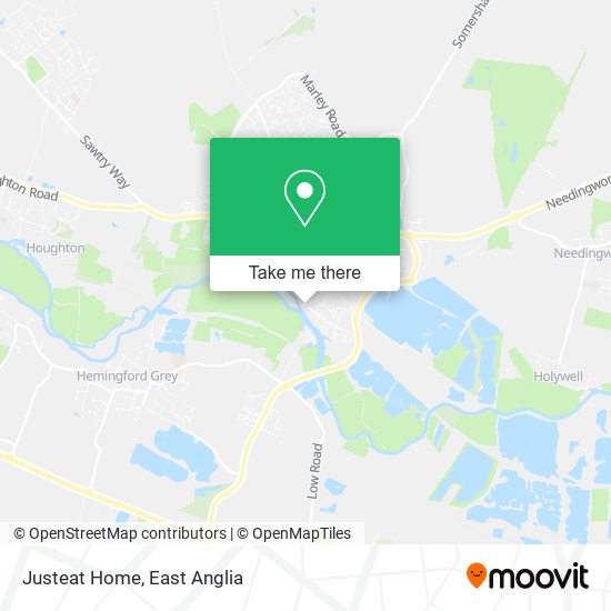 Justeat Home map