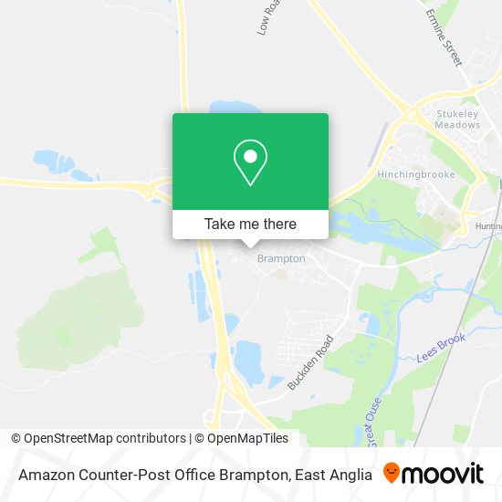 Amazon Counter-Post Office Brampton map