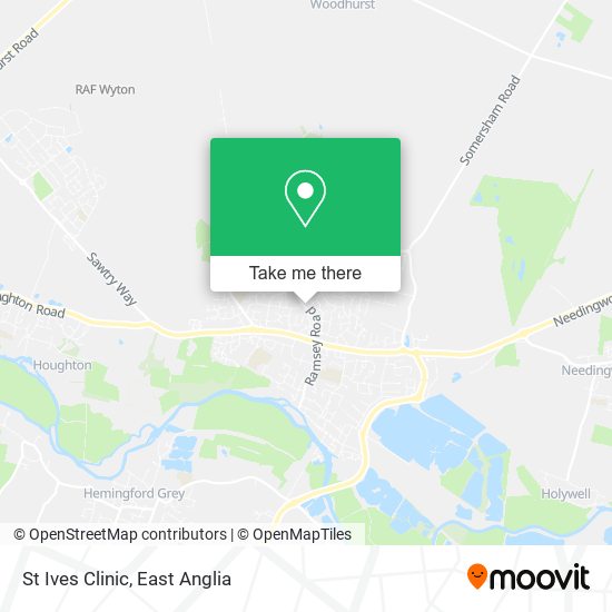 St Ives Clinic map
