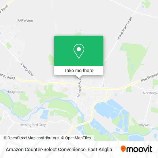 Amazon Counter-Select Convenience map