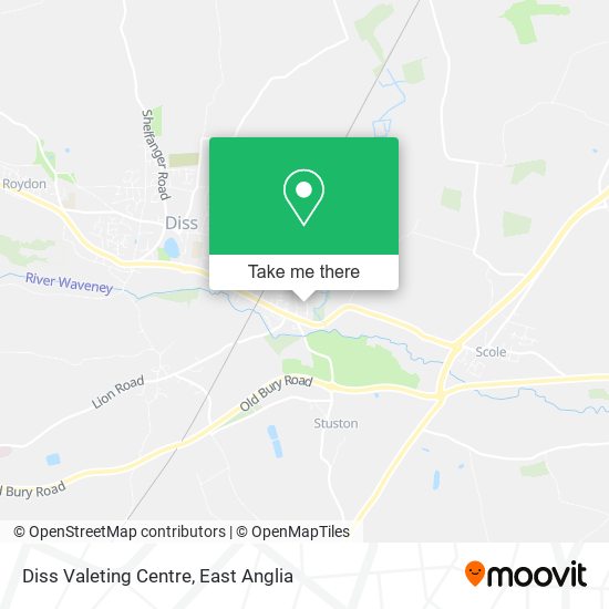 Diss Valeting Centre map