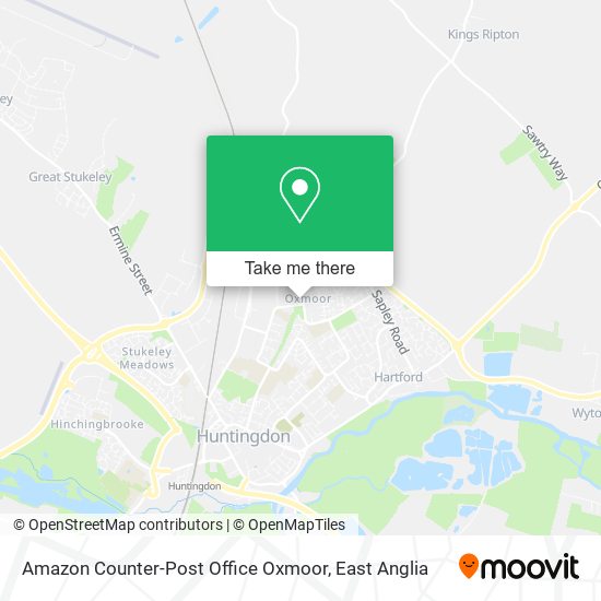 Amazon Counter-Post Office Oxmoor map