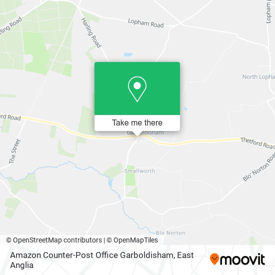 Amazon Counter-Post Office Garboldisham map