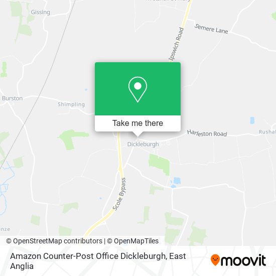 Amazon Counter-Post Office Dickleburgh map