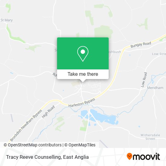 Tracy Reeve Counselling map