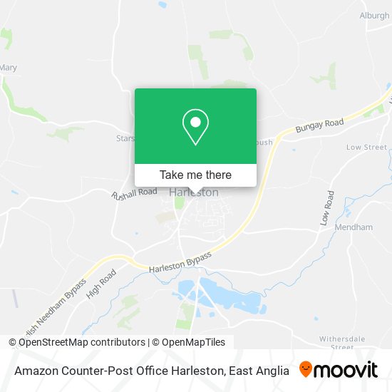 Amazon Counter-Post Office Harleston map