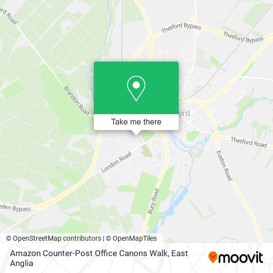 Amazon Counter-Post Office Canons Walk map