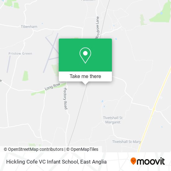 Hickling Cofe VC Infant School map