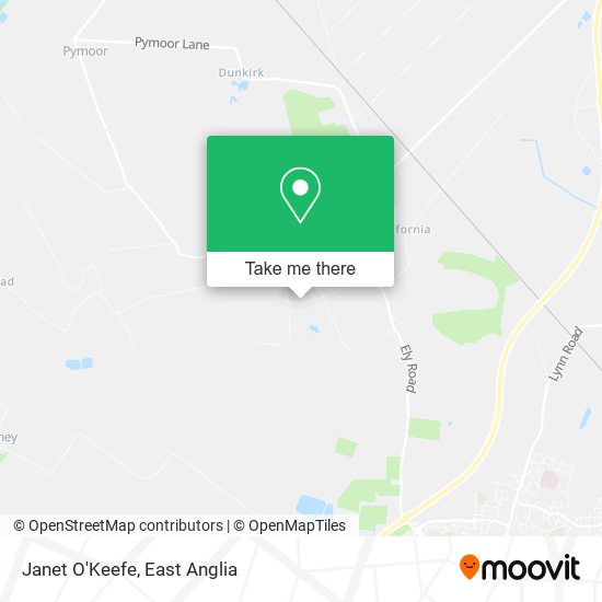 Janet O'Keefe map