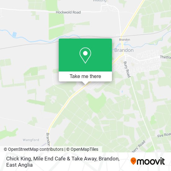 Chick King, Mile End Cafe & Take Away, Brandon map