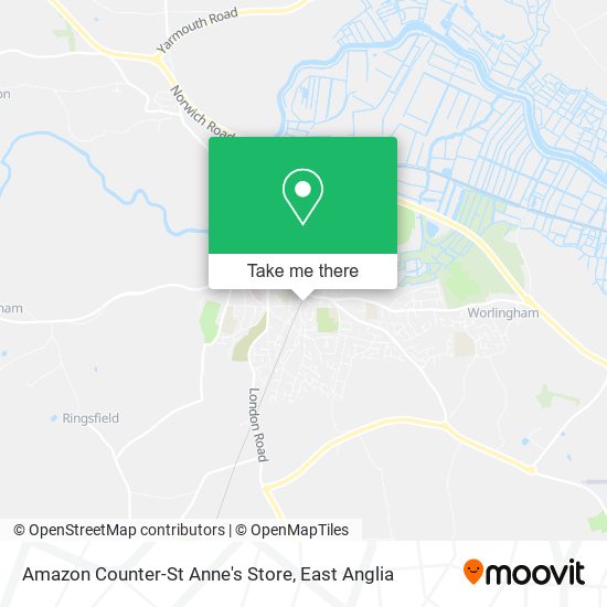 Amazon Counter-St Anne's Store map