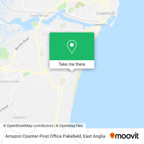 Amazon Counter-Post Office Pakefield map