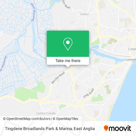Tingdene Broadlands Park & Marina map