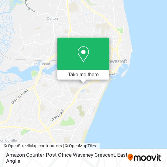 Amazon Counter-Post Office Waveney Crescent map