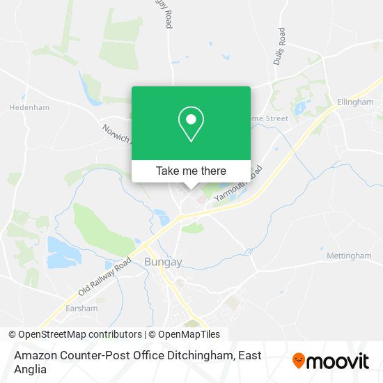 Amazon Counter-Post Office Ditchingham map