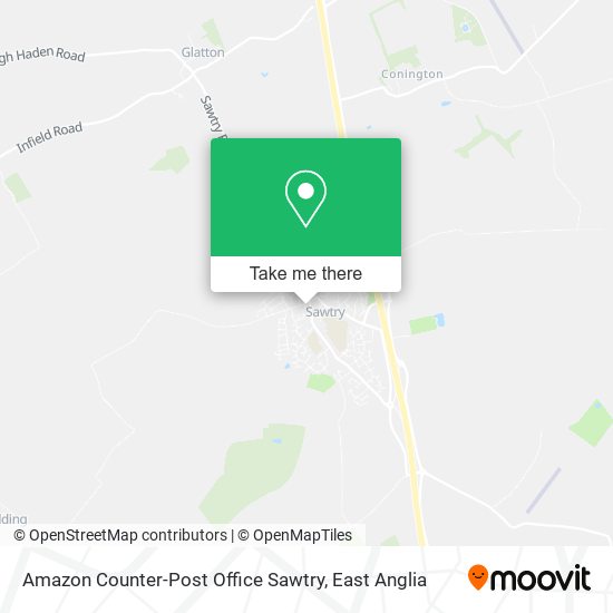 Amazon Counter-Post Office Sawtry map