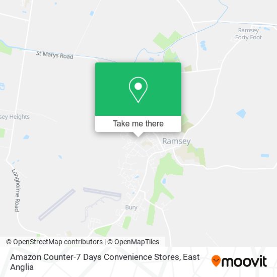 Amazon Counter-7 Days Convenience Stores map