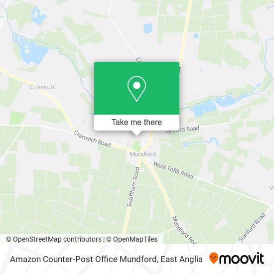 Amazon Counter-Post Office Mundford map