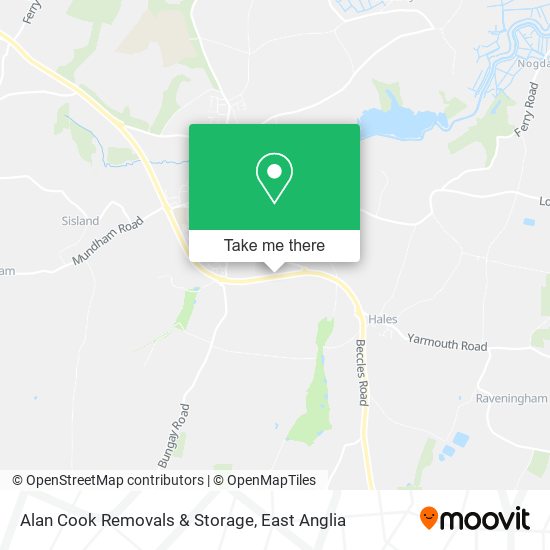 Alan Cook Removals & Storage map