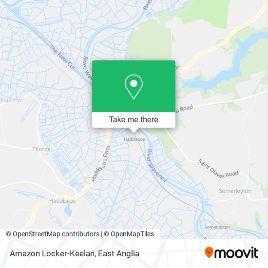 Amazon Locker-Keelan map