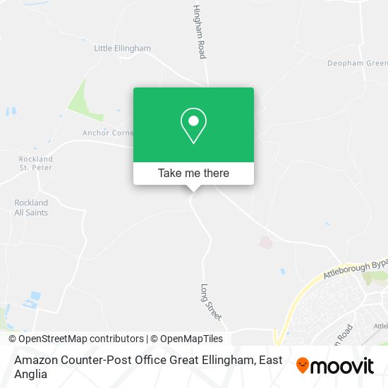 Amazon Counter-Post Office Great Ellingham map