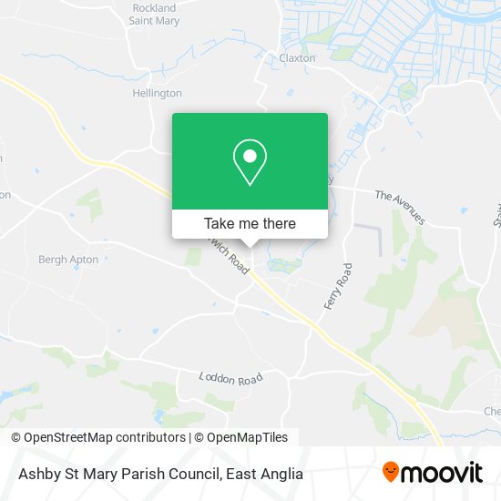 Ashby St Mary Parish Council map