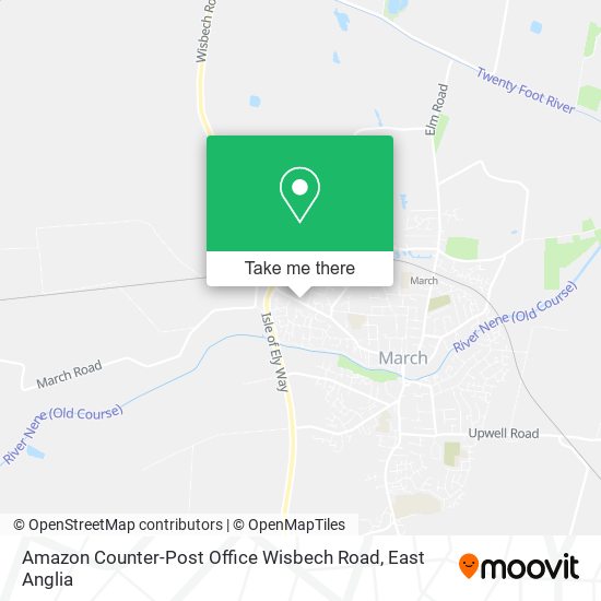 Amazon Counter-Post Office Wisbech Road map