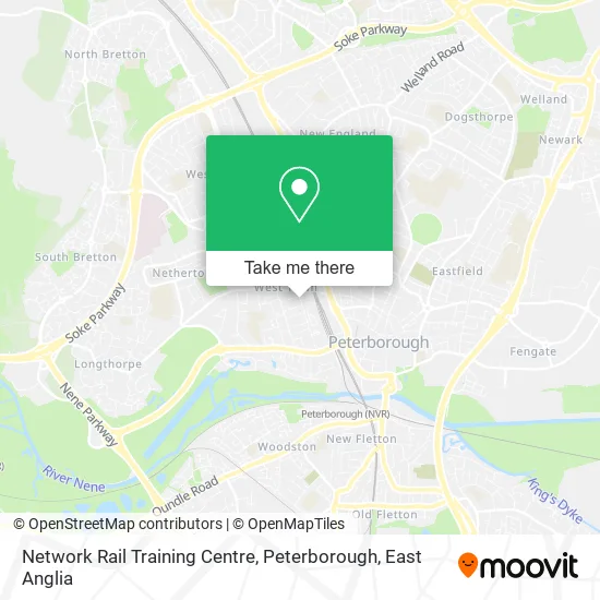 Network Rail Training Centre, Peterborough map