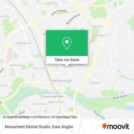 Monument Dental Studio map