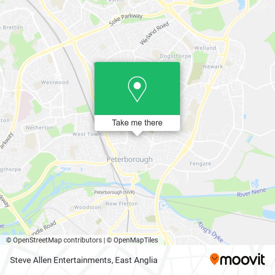 Steve Allen Entertainments map