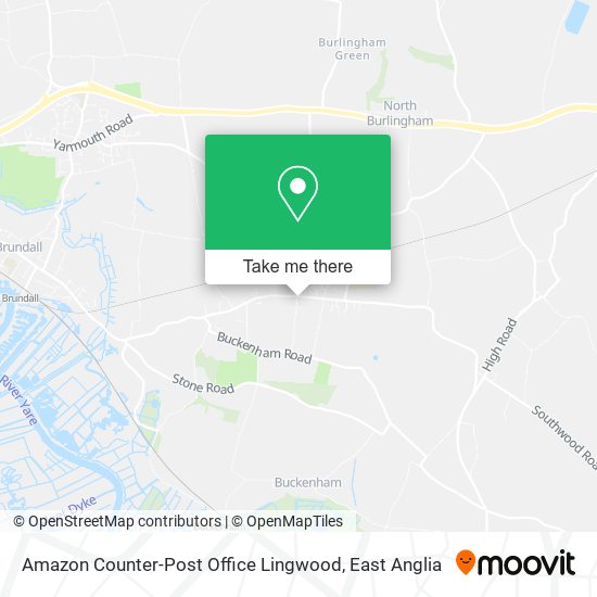 Amazon Counter-Post Office Lingwood map