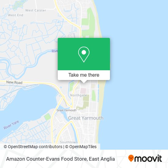 Amazon Counter-Evans Food Store map