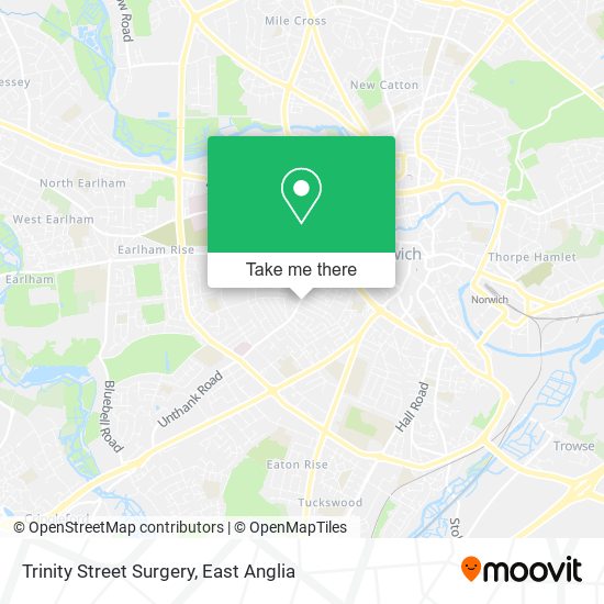 Trinity Street Surgery map