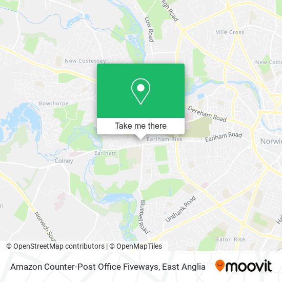 Amazon Counter-Post Office Fiveways map