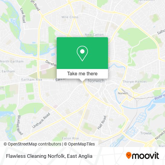 Flawless Cleaning Norfolk map