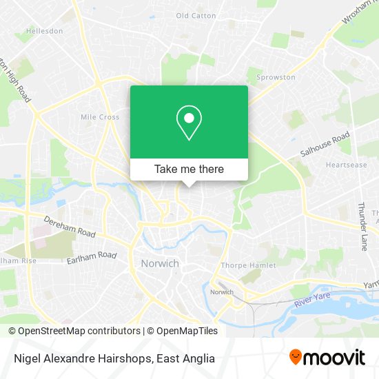 Nigel Alexandre Hairshops map