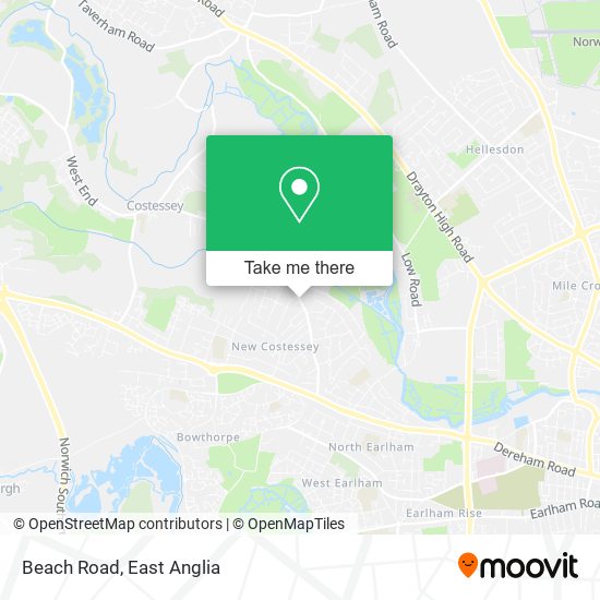 Beach Road map