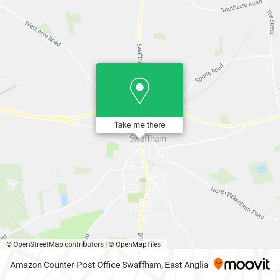 Amazon Counter-Post Office Swaffham map
