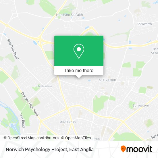 Norwich Psychology Project map