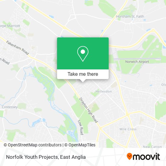 Norfolk Youth Projects map
