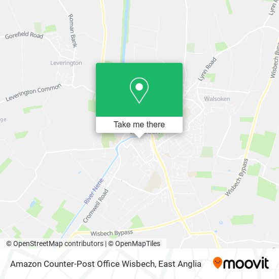 Amazon Counter-Post Office Wisbech map