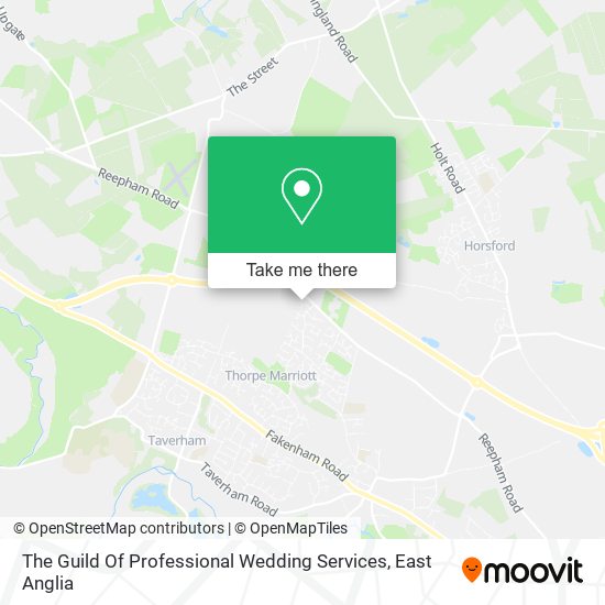 The Guild Of Professional Wedding Services map