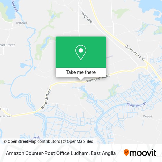 Amazon Counter-Post Office Ludham map