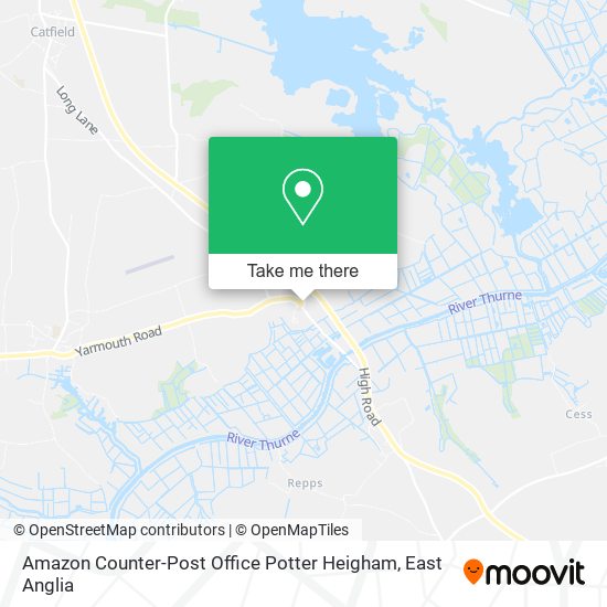 Amazon Counter-Post Office Potter Heigham map