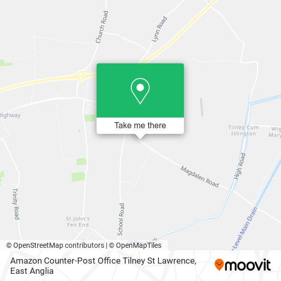 Amazon Counter-Post Office Tilney St Lawrence map